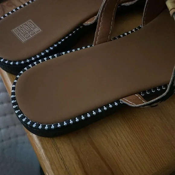 Women's Sunflower Print Slide Sandals, Casual Open Toe Flat Summer Shoes - Picture 6 of 7